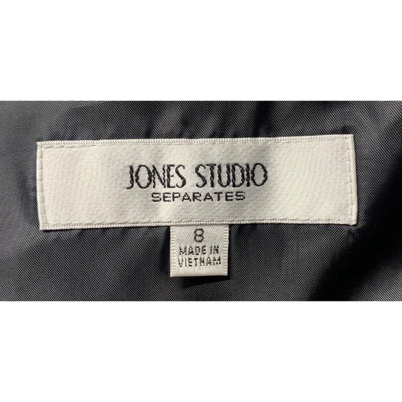 Jones Studio Womens Size 8 Black Floral Sleeveless Blouse Tank Top Lined New $33 - Picture 2 of 8